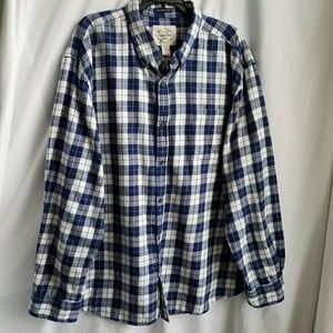 ST JOHN'S BAY Flannel blue and of white. Classic